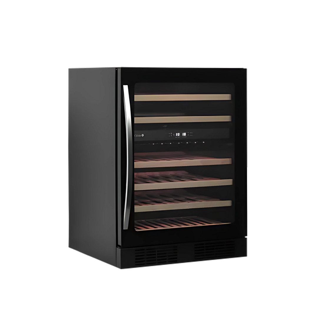 Inbyggbar vinkyl – Svart 131/141 L – 46/48 flaskor - 2 zoner