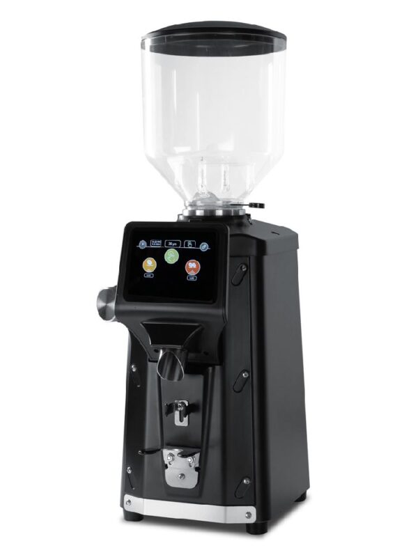 Quamar A01 kaffekvarn med touchdisplay och portafilterigenkänning
