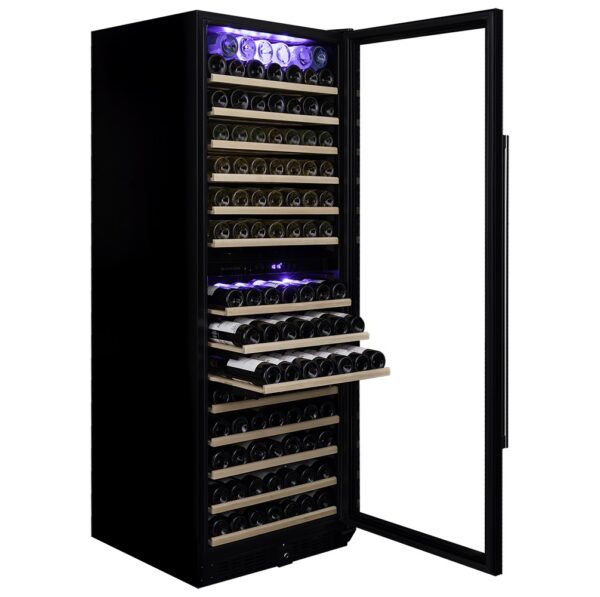 Dunavox GRANDE-181 premium vinkyl med teleskopskenor och blå LED-belysning