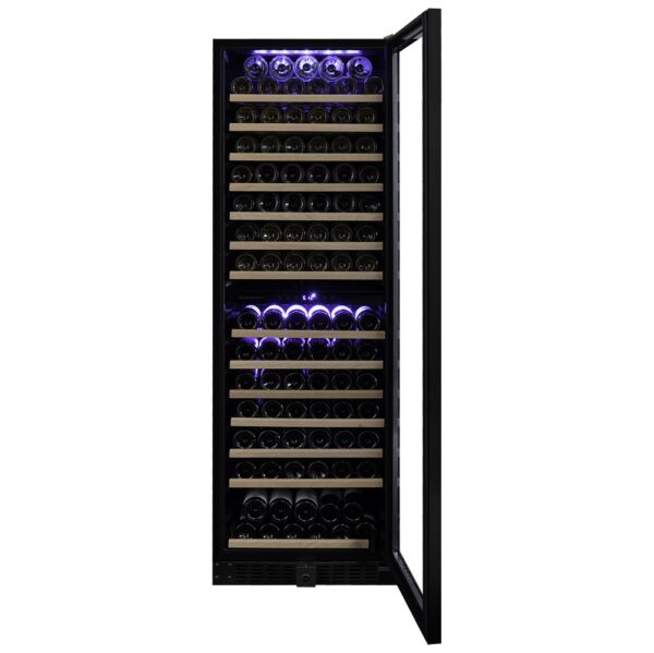 Dunavox GRANDE-166 premium vinkyl med teleskopskenor och blå LED-belysning