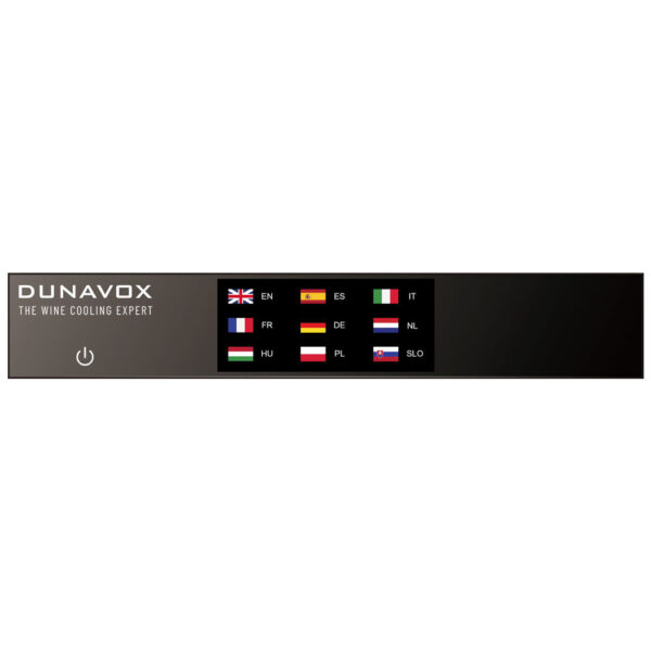 Dunavox NOBLE-25.TO helintegrerad vinkyl med dubbla temperaturzoner och TFT-skärm