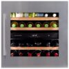 Dunavox DAVS-25.63 rostfri inbyggnadsvinkyl med touch-screen och LED-belysning