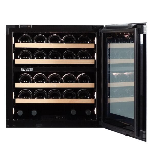 Dunavox BALANCE-26.TO helintegrerad vinkyl med dubbla temperaturzoner och push-to-open