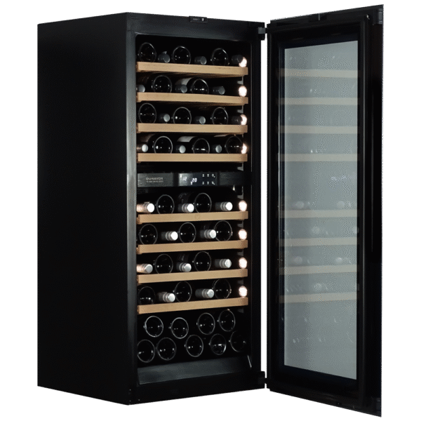 Dunavox BALANCE-65.TO premium helintegrerad vinkyl med dubbla temperaturzoner och push-to-open